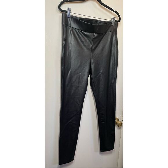 Loft Faux Leather Leggings Black size M NWOT - Picture 8 of 14